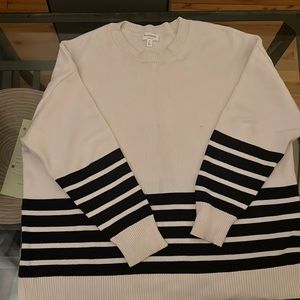 Hudson North Striped Crewneck Sweater